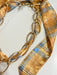 Hart Designs | Gold Link Plaid Heart Twilly Necklace 