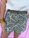 womens boutique embroidered shorts elastic waistband jincy's
