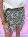 womens boutique embroidered shorts elastic waistband jincy's