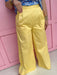 Jincy's Women's Boutique Spring Styles Yellow Wide Leg Trousers