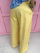 Jincy's Women's Boutique Spring Styles Yellow Wide Leg Trousers