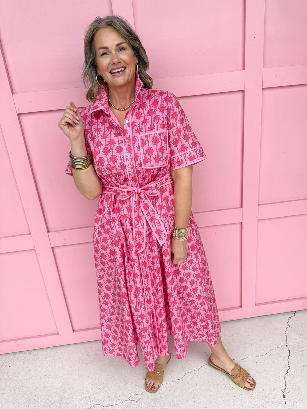 Palm Springs Dress - Pink