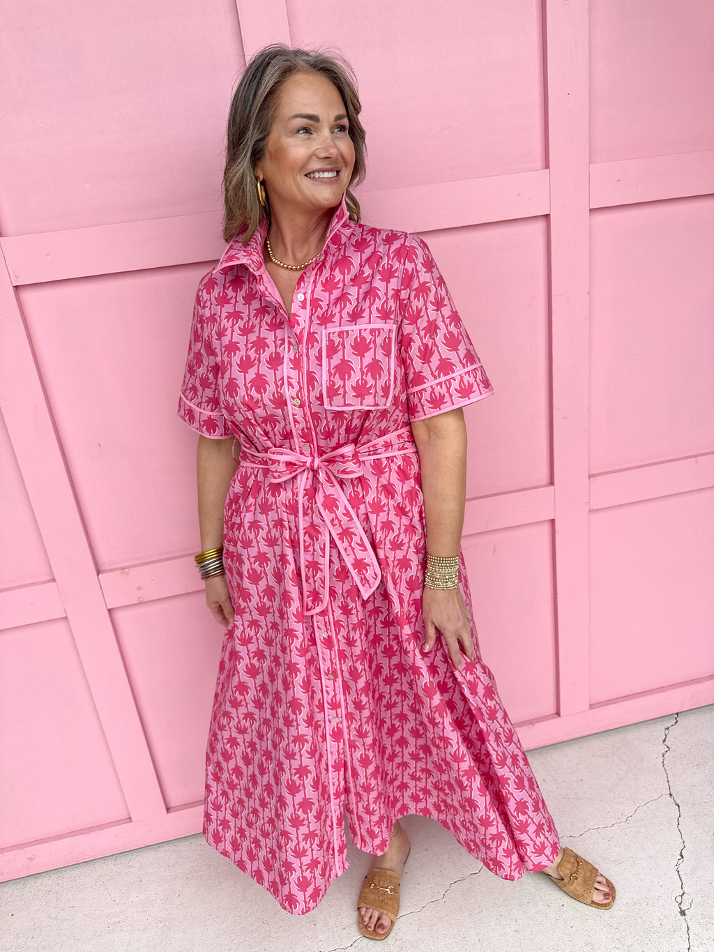 Palm Springs Dress - Pink