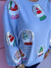 QUEEN OF SPARKLES Christmas Snow Globe Sweatshirt womens boutique statement jincy's 
