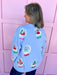 QUEEN OF SPARKLES Christmas Snow Globe Sweatshirt womens boutique statement jincy's 