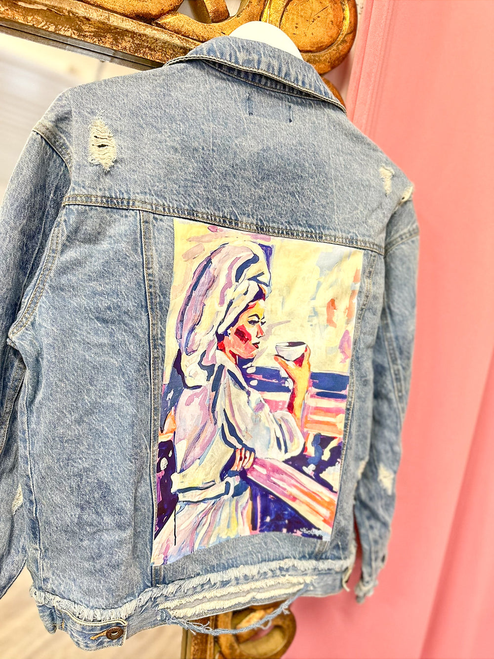 Painting Paige | Coffee Girl Jean Jacket