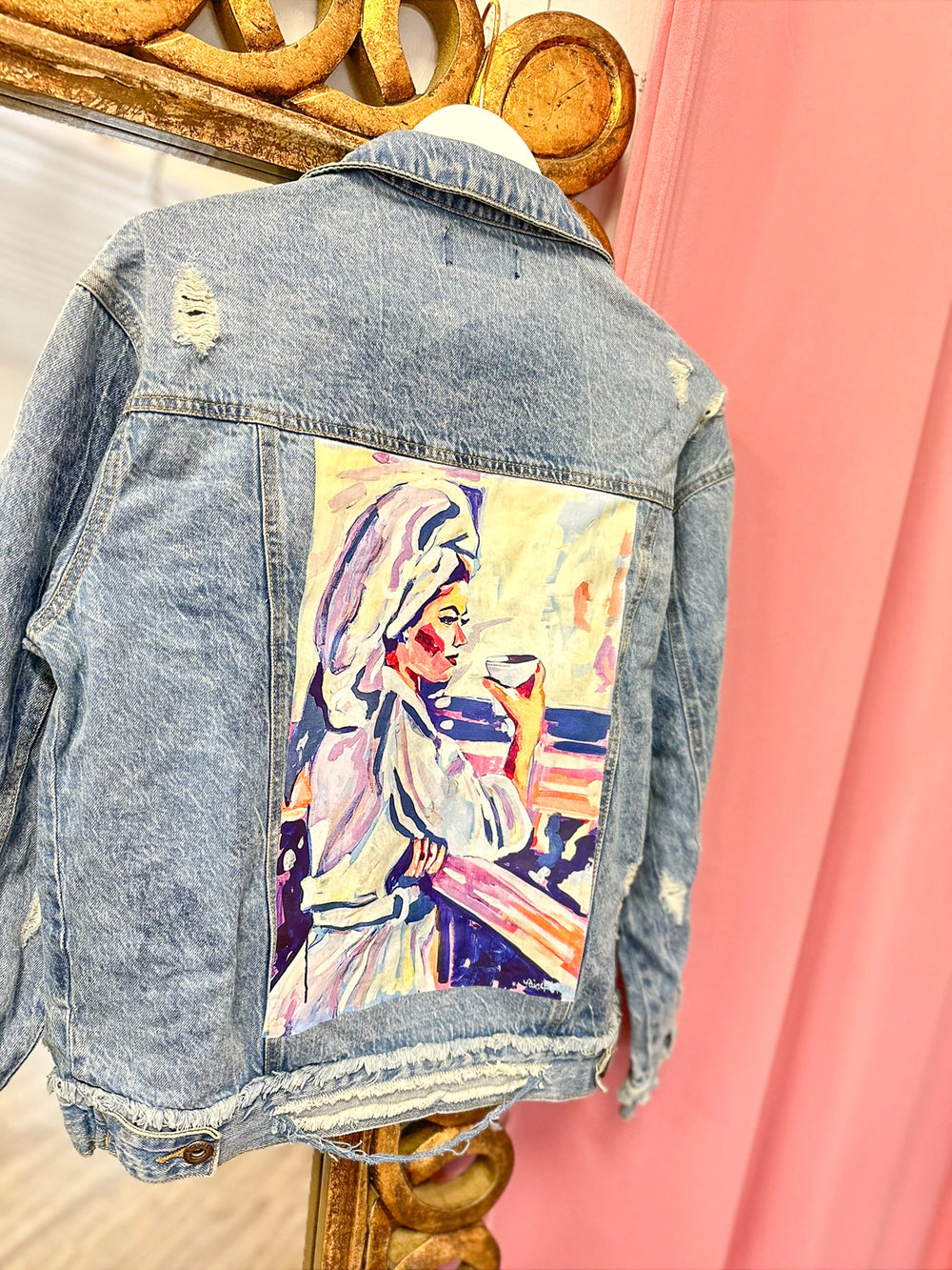 Painting Paige | Coffee Girl Jean Jacket