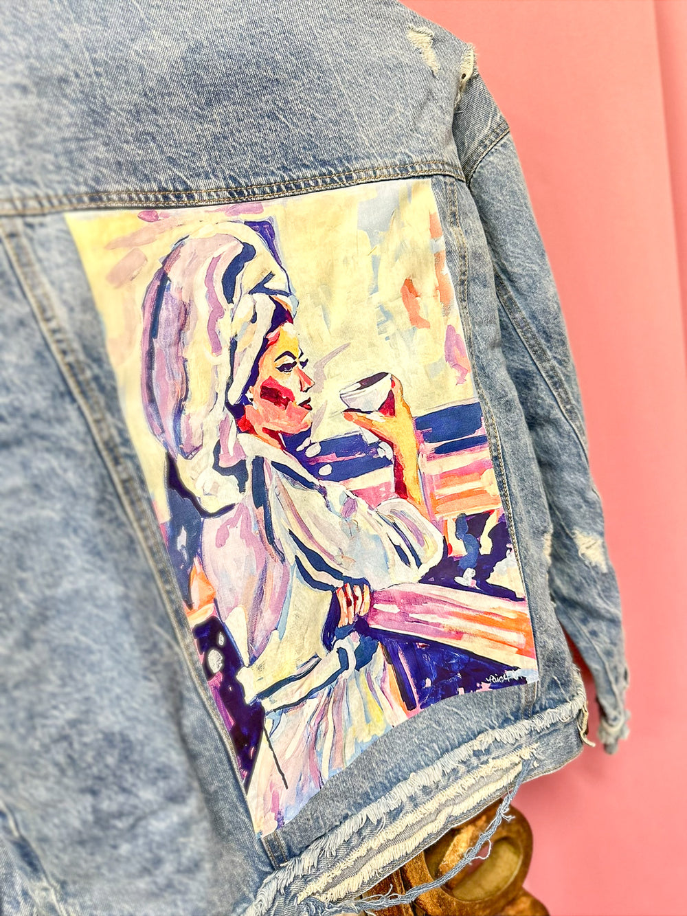 Painting Paige | Coffee Girl Jean Jacket