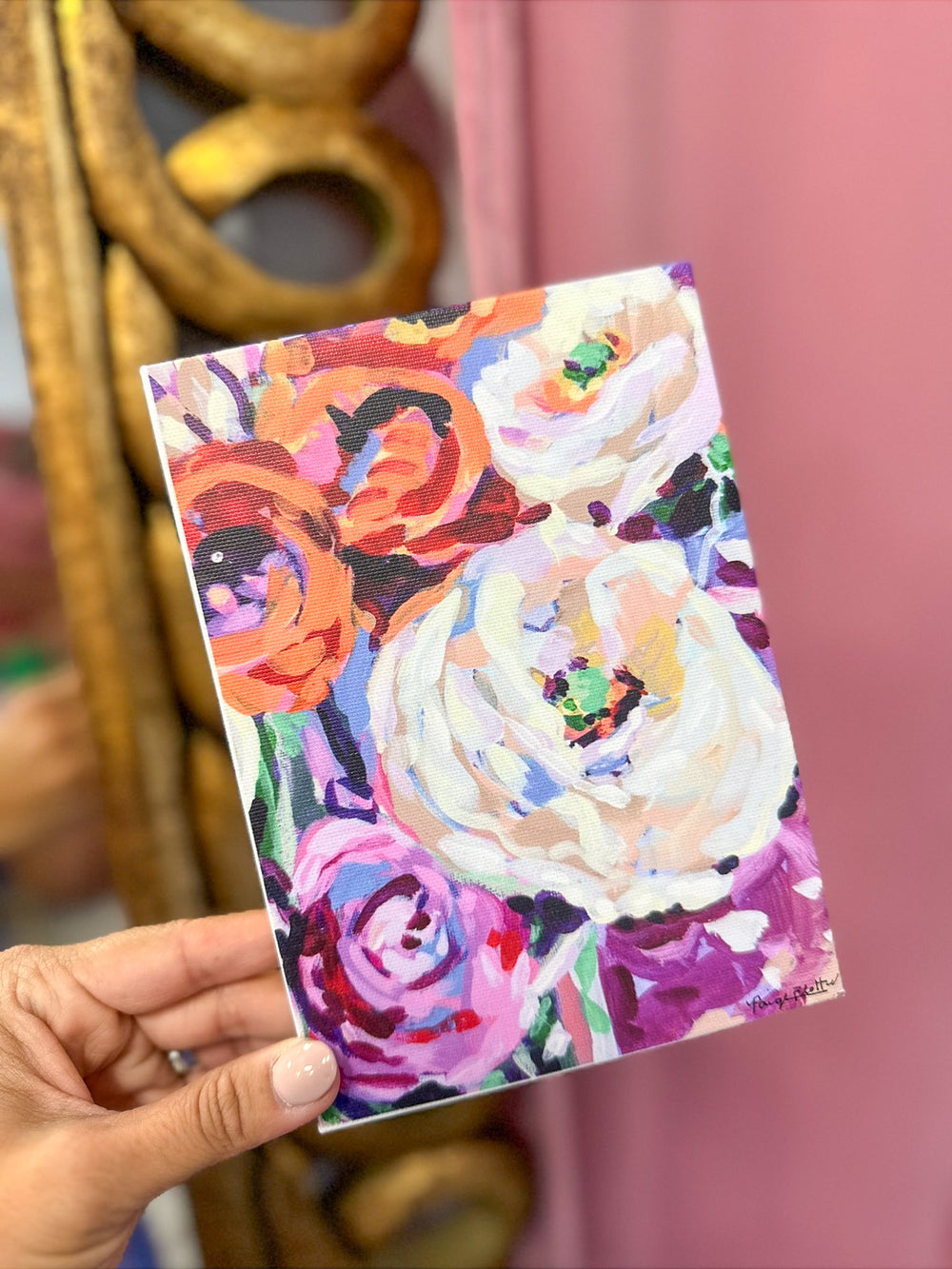 Painting Paige | Birthday Bouquet Canvas Tile