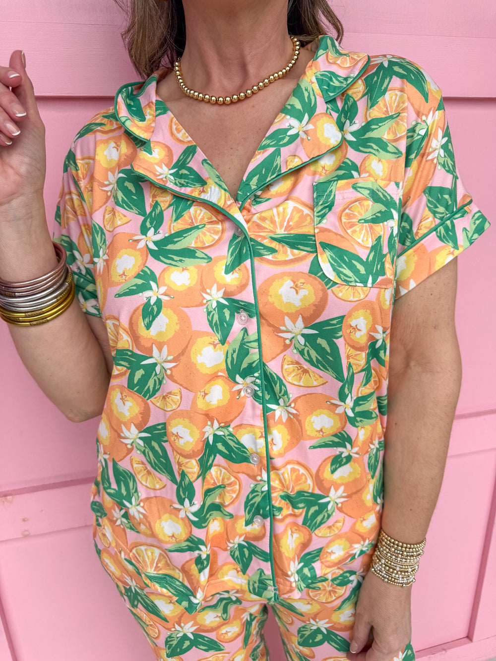 Orange Grove Pajama Pants Set