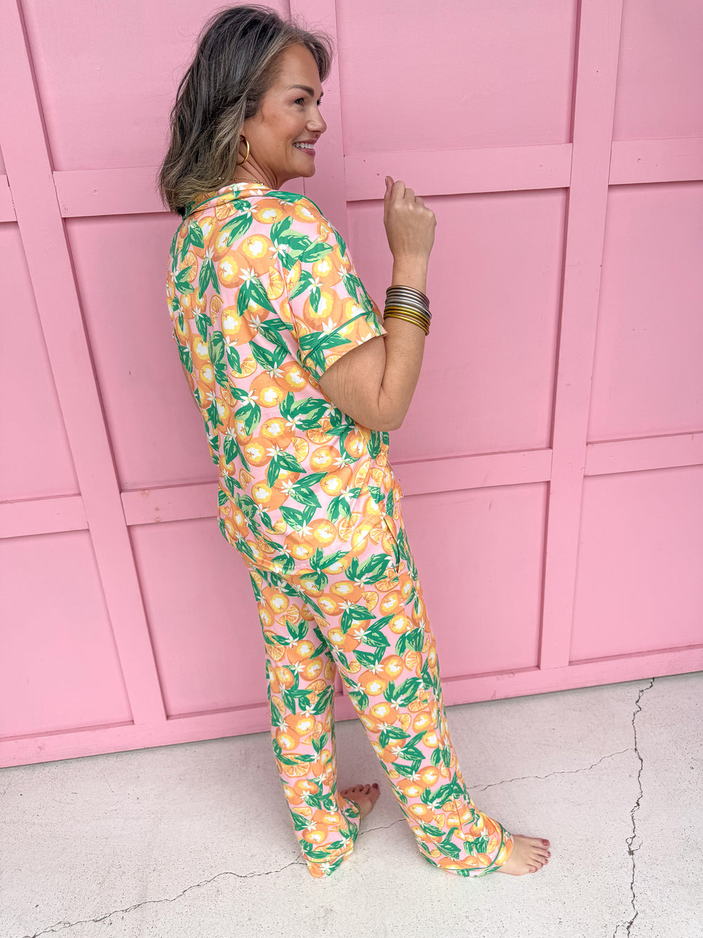 Orange Grove Pajama Pants Set