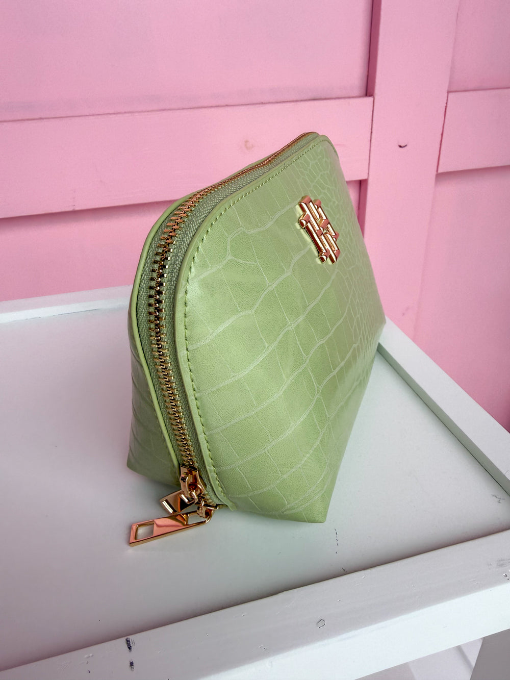 Caroline Hill | Ibiza Small Pouch - Lime