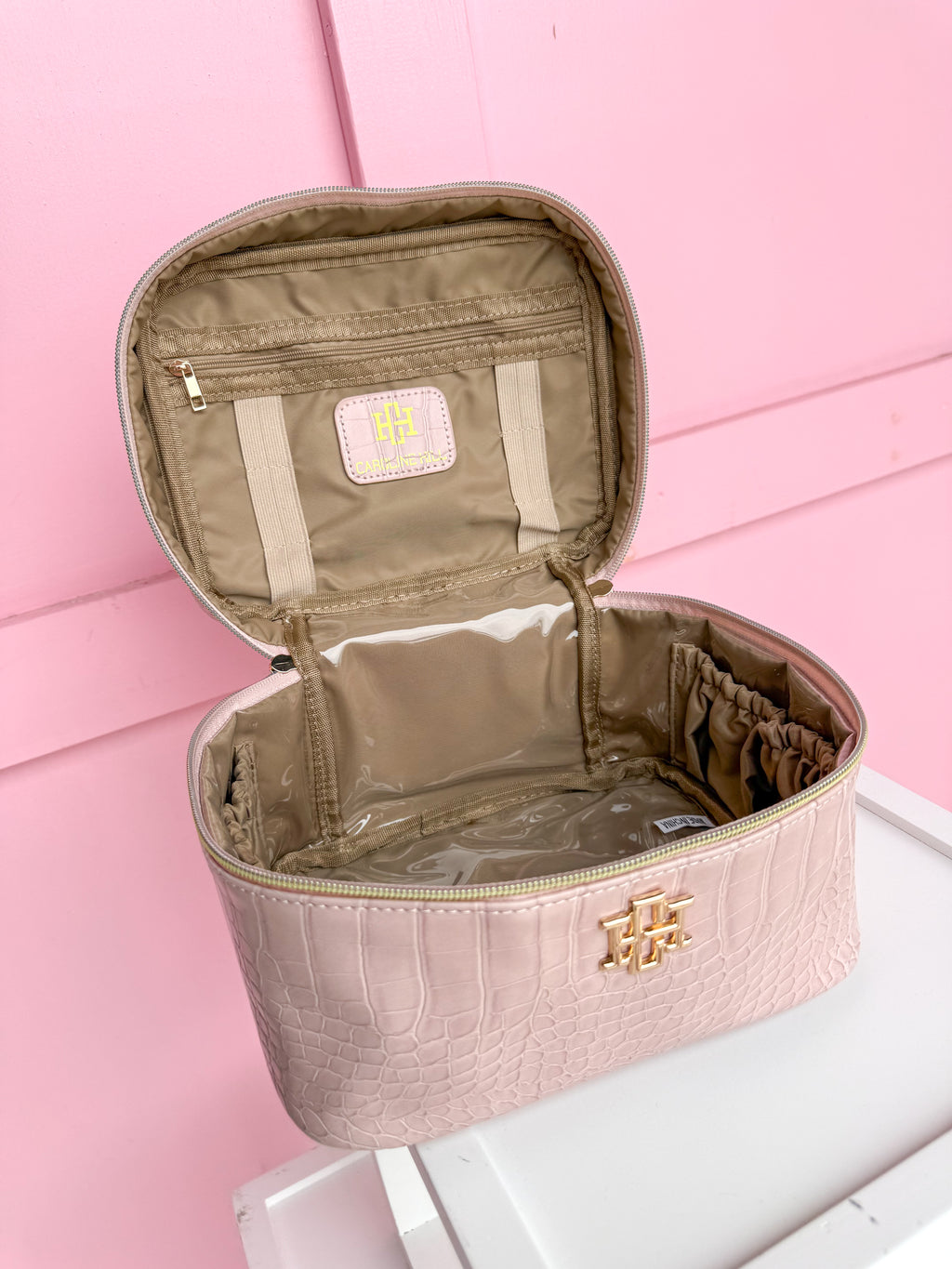 Caroline Hill | Hampton Train Case - Blush