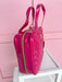 Caroline Hill | Punta Cana Large Case - Hot Pink Patent Travel Case Toiletry Bag