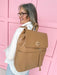 Caroline Hill | Bennett Backpack - Woven Tan