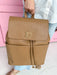 Caroline Hill | Bennett Backpack - Woven Tan