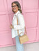 Caroline Hill | Vivienne Handbag - Natural Lattice Purse