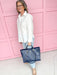 Caroline Hill | Missy Tote - Navy Patent Purse