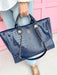 Caroline Hill | Missy Tote - Navy Patent Purse