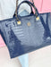 Caroline Hill | Missy Tote - Navy Patent Purse