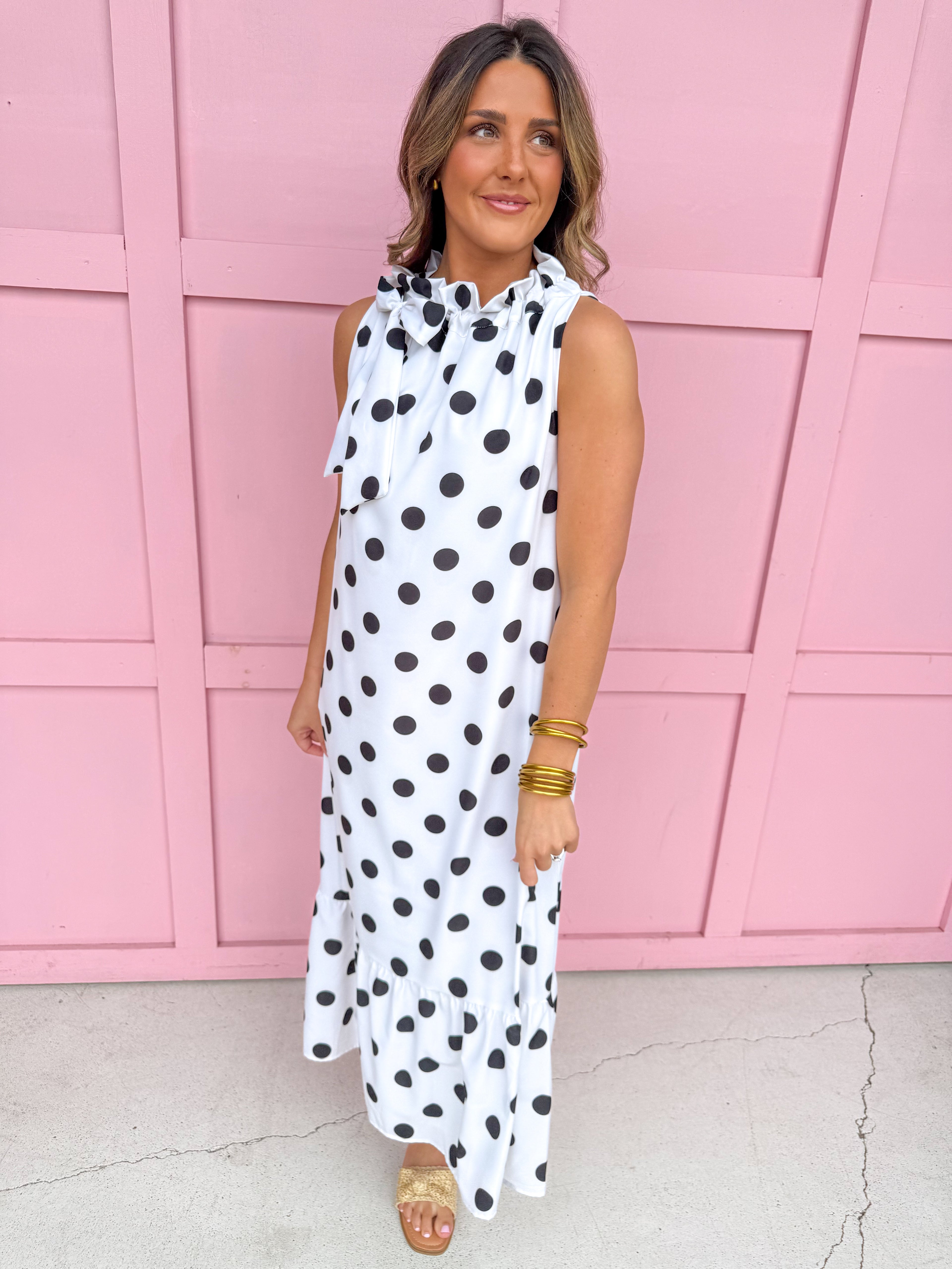 Polka Dot Dress Black White Jincys Boutique Shipping Womens