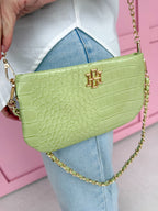 Caroline Hill | Livi Crossbody - Lime Patent