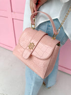 Caroline Hill | Tucker Handbag - Blush Patent