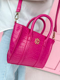 Caroline Hill | Merritt Mini Tote - Hot Pink