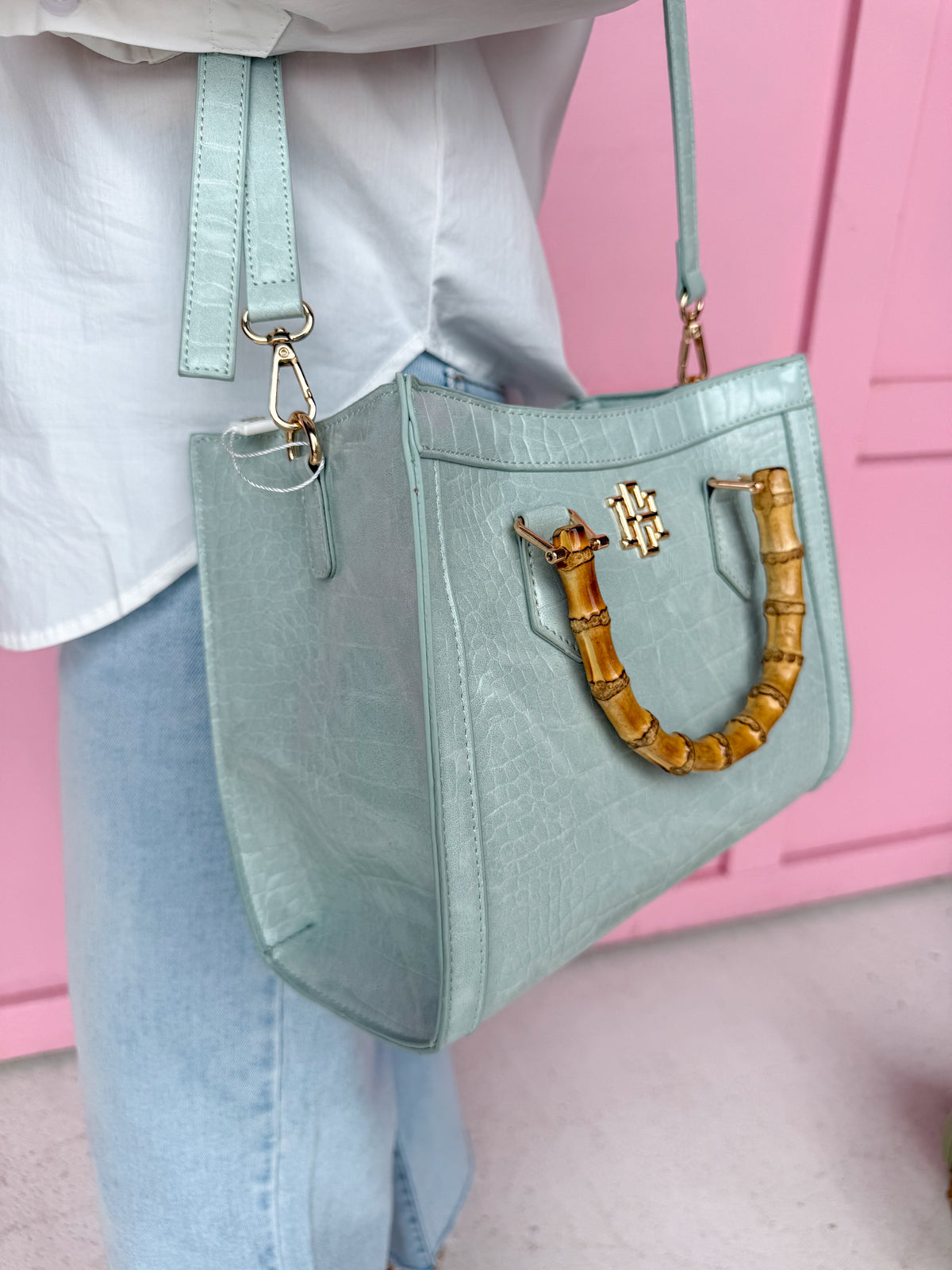 Caroline Hill | Kennedy Tote - Mint Purse