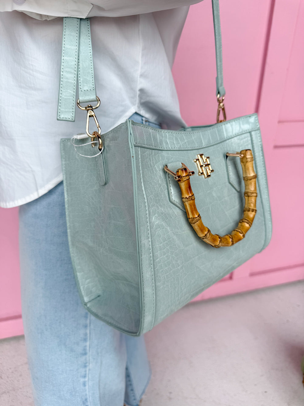 Caroline Hill | Kennedy Tote - Mint Purse
