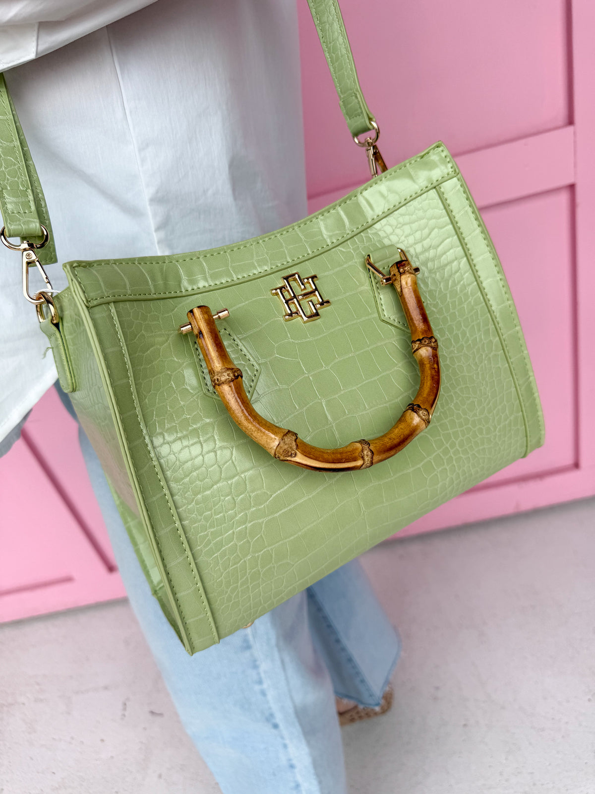 Caroline Hill | Kennedy Tote - Lime