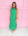 Polka Dot Dress Green Pink Boutique Jincys Shopping Womens