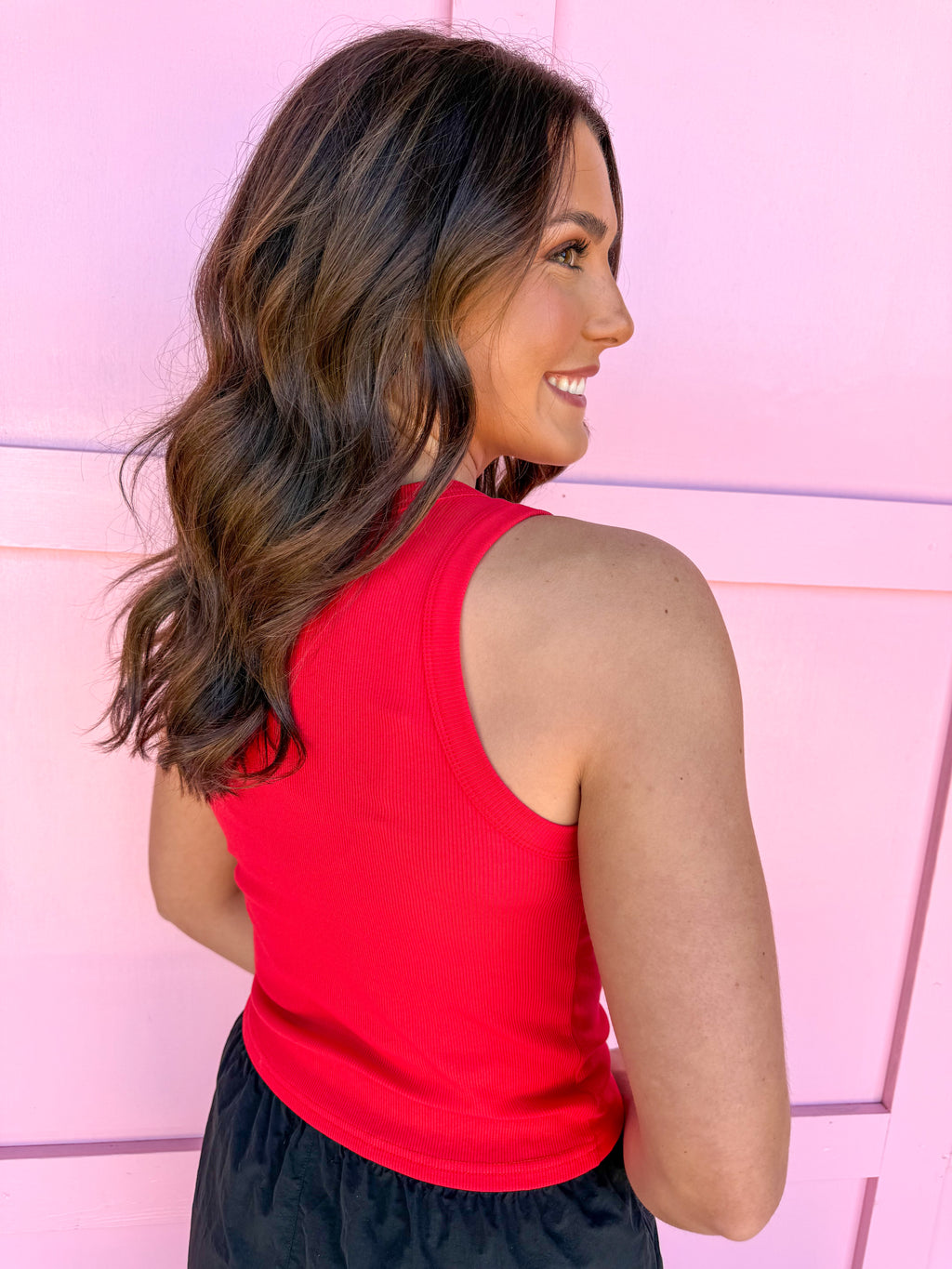Scarlet & Gold | Alli Ribbed Tank - Red - Go Dawgs®