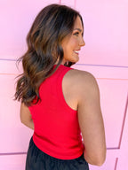 Scarlet & Gold | Alli Ribbed Tank - Red - Go Dawgs®