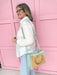 Caroline Hill | Kennedy Tote - Natural Mint Purse