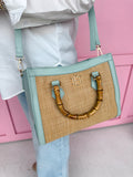Caroline Hill | Kennedy Tote - Natural Mint Purse