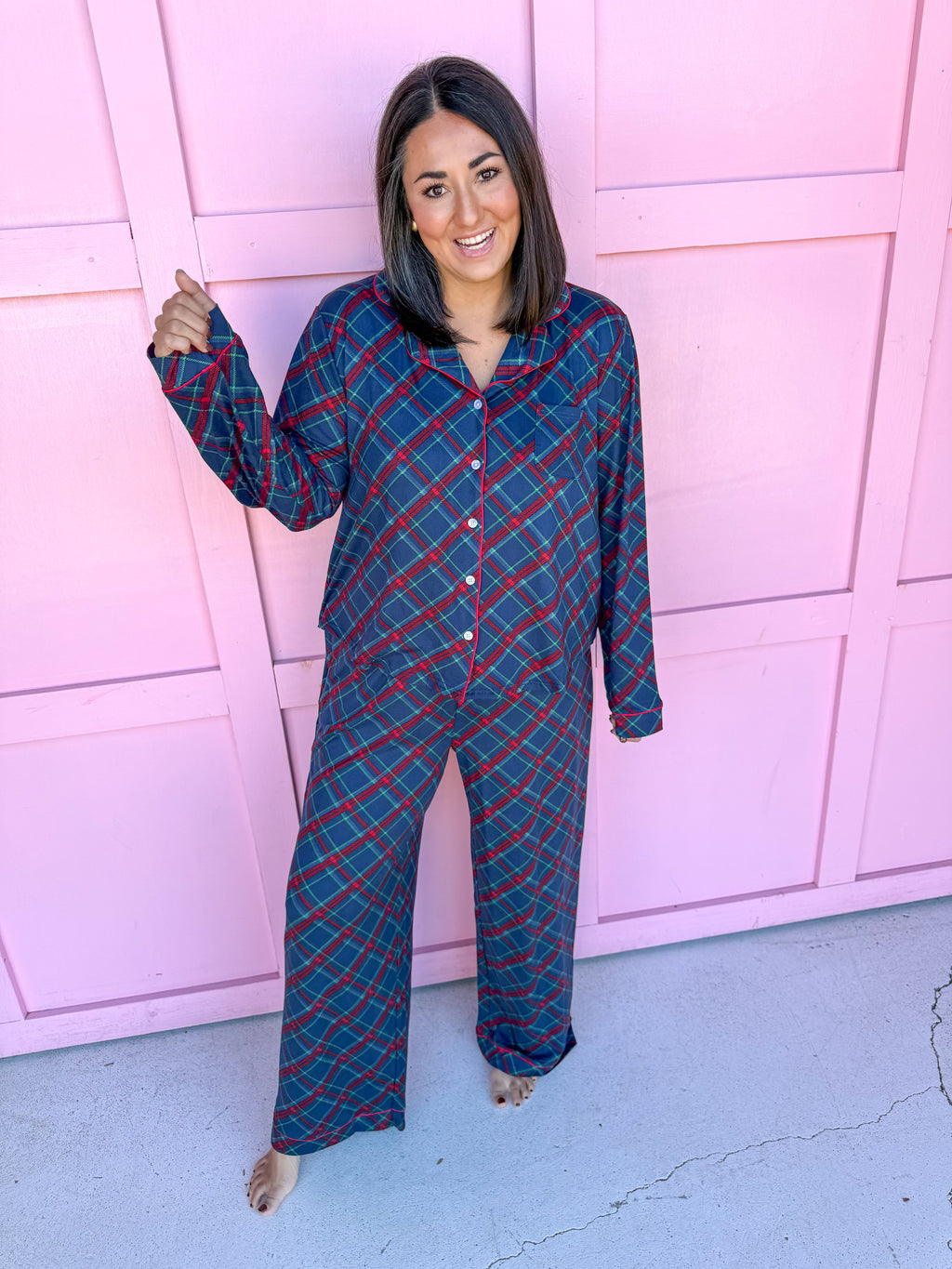 Layton Plaid L/S Pajama Set
