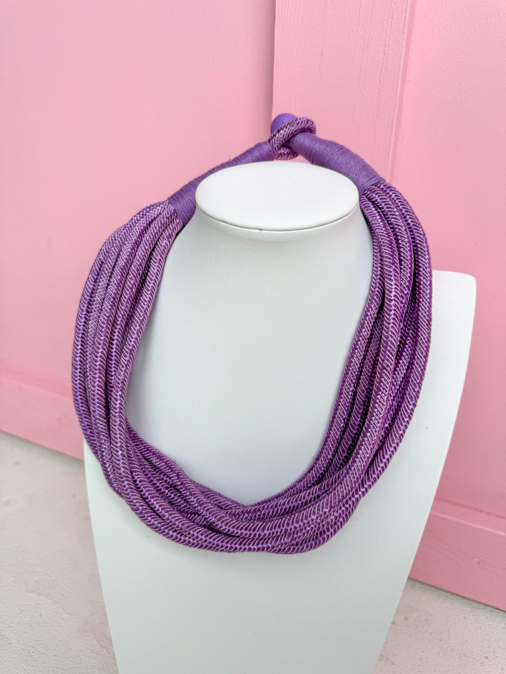 Make A Statement Necklace - Lilac