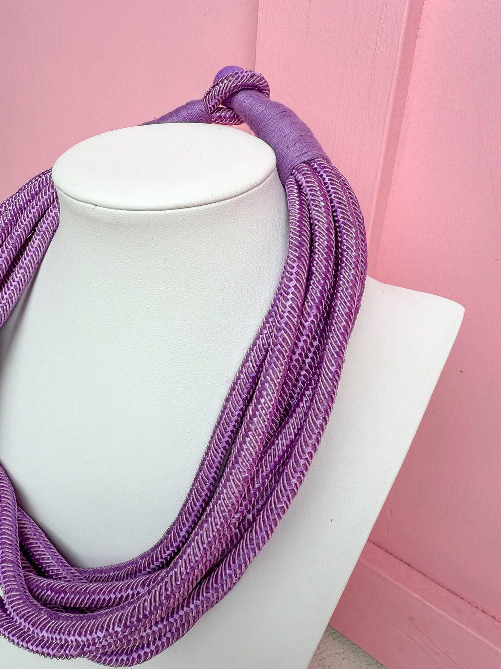 Make A Statement Necklace - Lilac