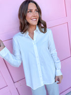 JINCY'S | Classic White Button Down Top