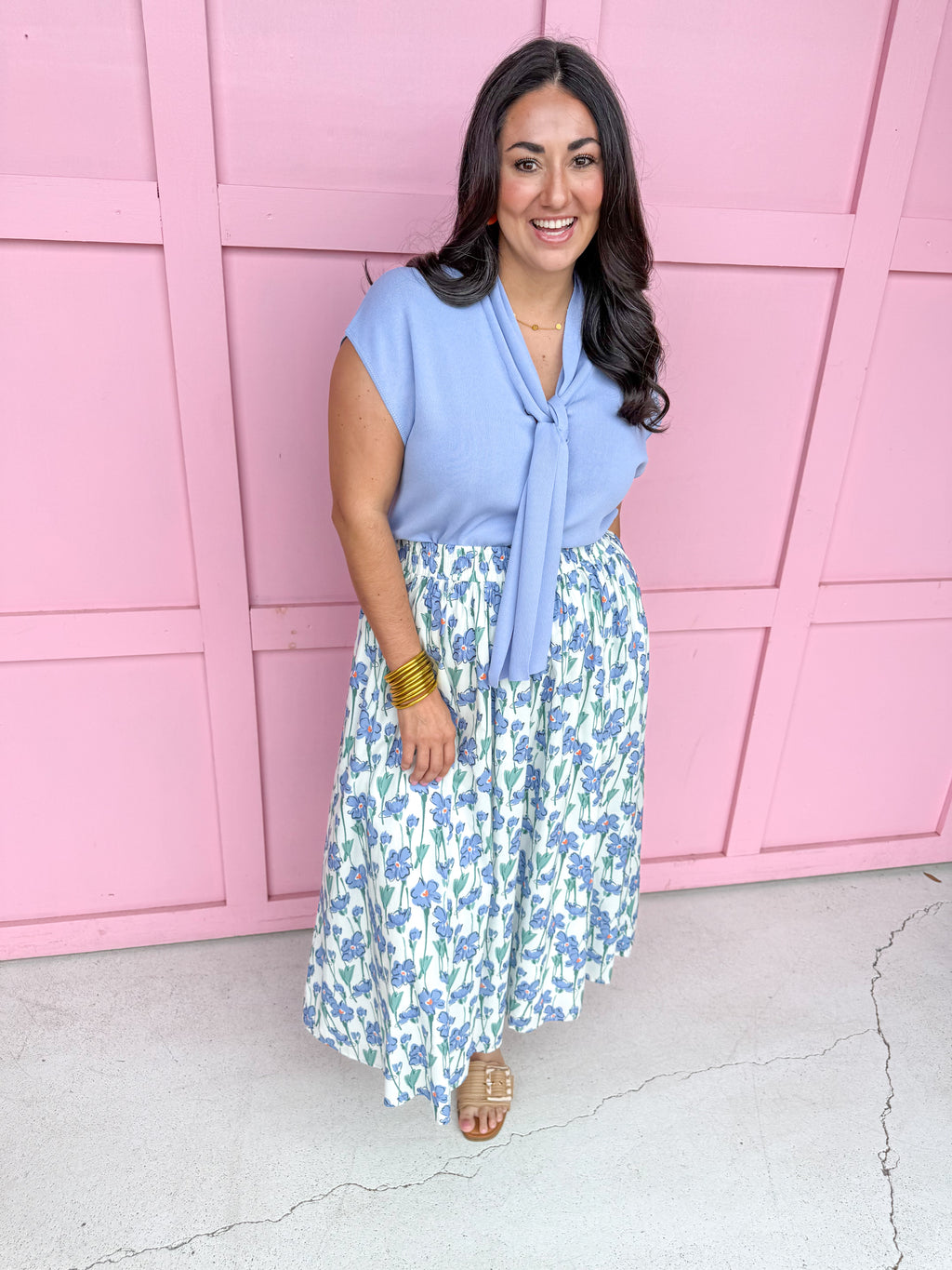 Garden Society Skirt - Blue