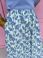 Garden Society Skirt - Blue