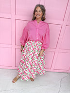 Stripe Expectations Top - Pink