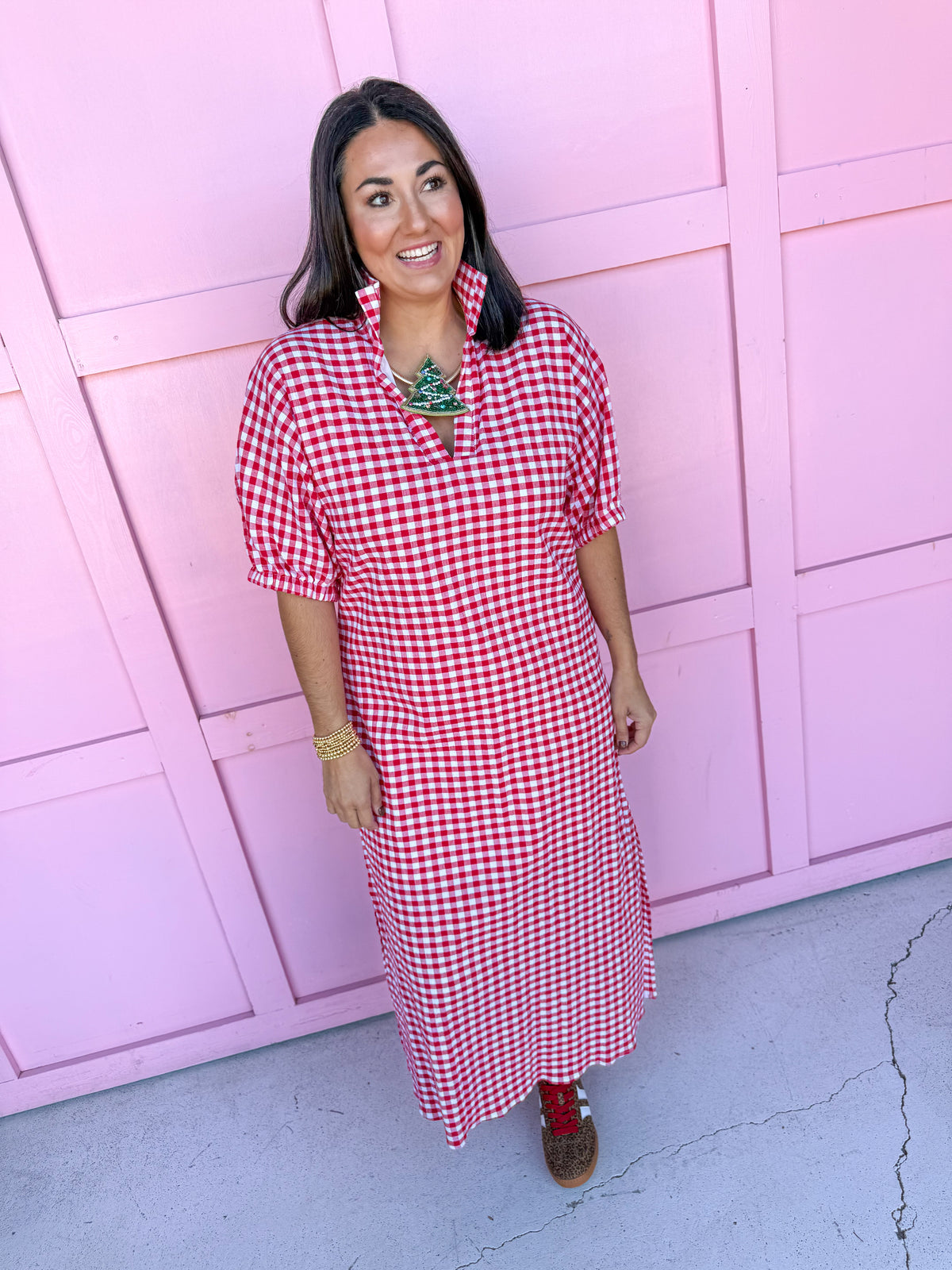Adrienne | Blakely - Red Seer Gingham