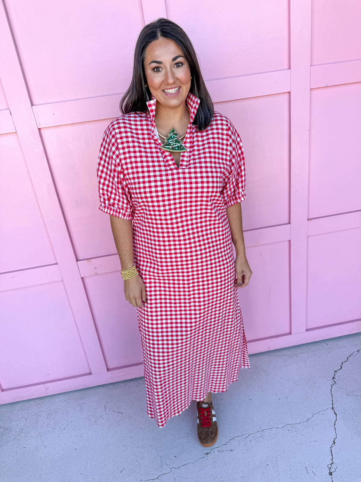 Adrienne | Blakely - Red Seer Gingham