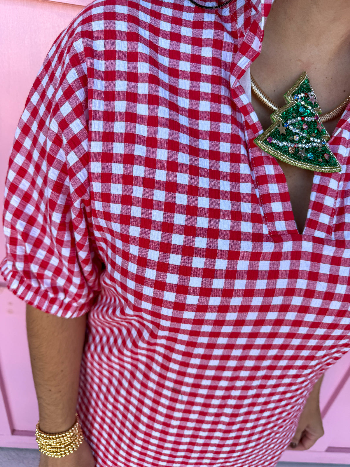 Adrienne | Blakely - Red Seer Gingham