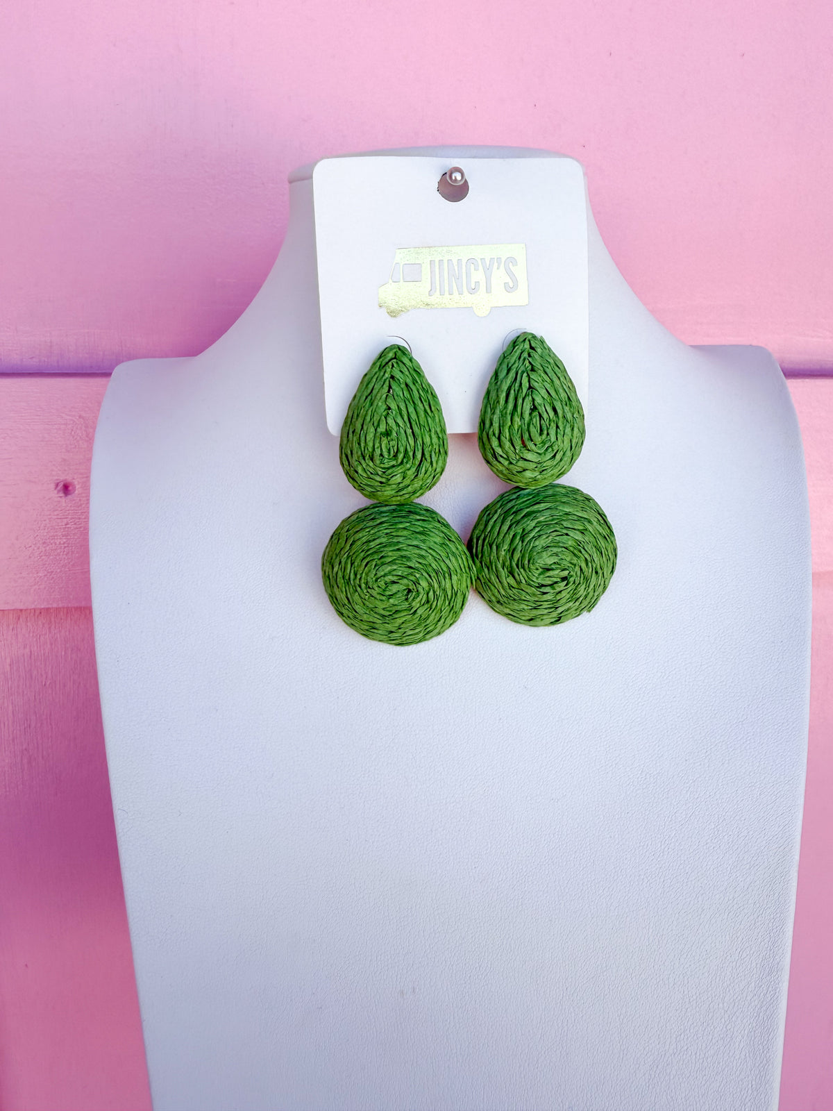 Raffia Wonders Earring - Green