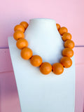 Bold Beauty Necklace - Orange