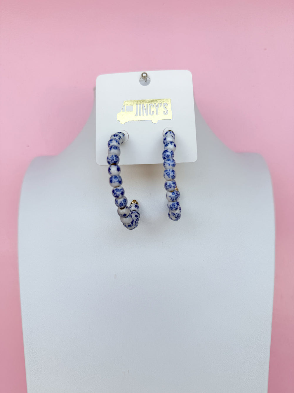 Chinoiserie Charm Hoop Earrings
