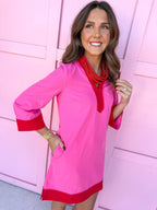 Mary Square | Brenda Dress - Pink/Red